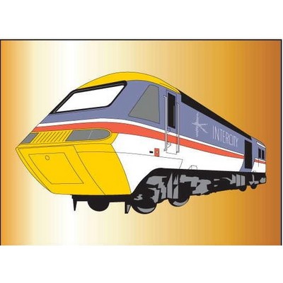Modern Train Rectangle Metal Photo Magnet (2"x3")