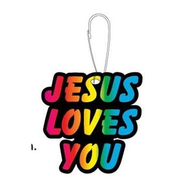 Jesus Loves You Zipper Pull