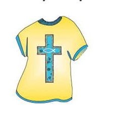 Blue Cross T-Shirt Mighty Mini Magnet