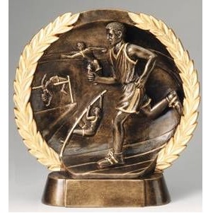 High Relief Male Track Award - 7 1/2"