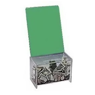 Acrylic Ballot/Collection Box w/Sign Holder (9"x 5 3/4" x 5 3/4")
