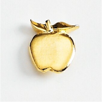 Flat Apple Marken Design Cast Lapel Pin (1/2")