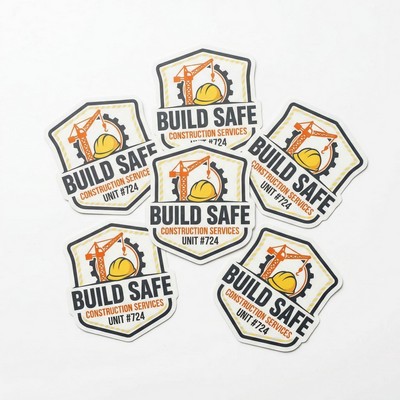 76 to 100 Sq. Inch Outdoor/ Indoor White Matte Vinyl Repositionable Decal