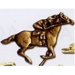 Stock Sports Lapel Pins (Horse and Jockey)