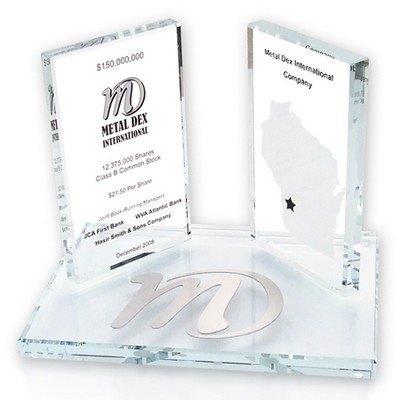 Glass Rectangles on Base Award/Recognition