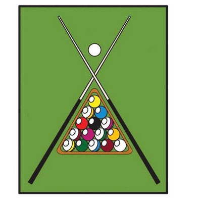 Pool Table Rack Maxi Magnet (3 Square Inch)