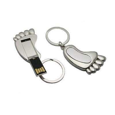 Metal Footprint Mini USB Flash Drive