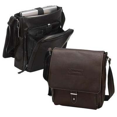 Bellino Columbia Vertical Laptop Messenger Bag