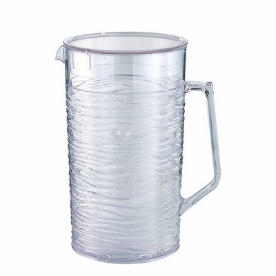 Sculptured Ice™ Plastic Pitcher w/Lid