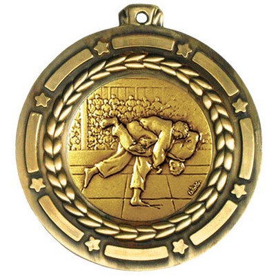 Stock Star Struck Medal (Judo) 3 1/2"