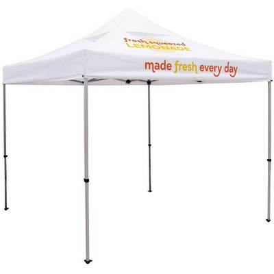 10' Deluxe Tent, Vented Canopy (Imprinted, 2 Locations)