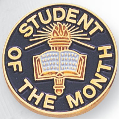 ¾" Student of the Month Award Pin