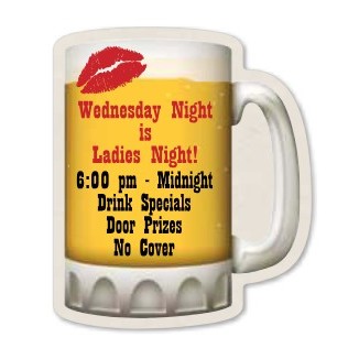 Mug Die-Cut Pulpboard Coaster (3 3/4"x 4 3/8")