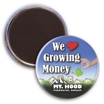 2-3/16 Diam Round Button w/ Magnet