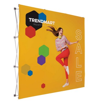 8' Straight Splash Floor Display Face Kit (Poly Knit)