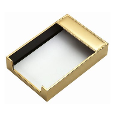 Gold Plated Memo Pad Holder ( Engraved )