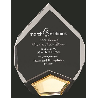 Marquis Gold Acrylic Award - Large