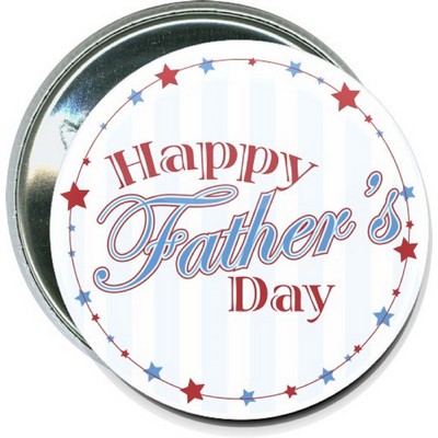 Fathers Day - Happy Fathers Day Stars - 2 1/4'' Round Button