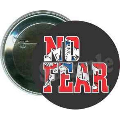 Wrestling - No Fear - 2 1/4'' Round Button