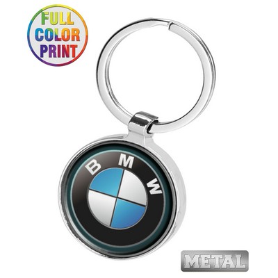 Union Printed - Round Metal Keychains - Full Color Dome