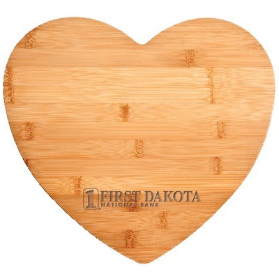Medium Bamboo Heart-Shaped Cutting Board