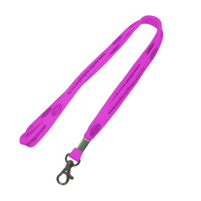 3/8" Pink Tubular Lanyard (10 Mil)