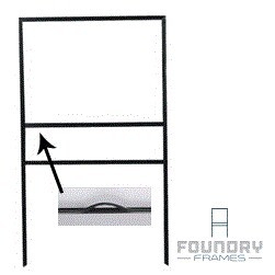 Real State Foundry Frame (24"x18" Yard Sign) – With H-Stake