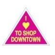 Triangle Stock Die Cut Decal - Clear