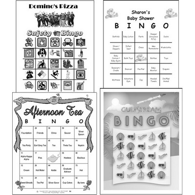 Full Custom Game Cards - Black & White (3.75"x4.25")