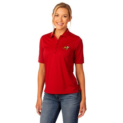 Zorrel® Ladies Rockhurst Syntrel™ Jacquard Stripe Polo Shirt