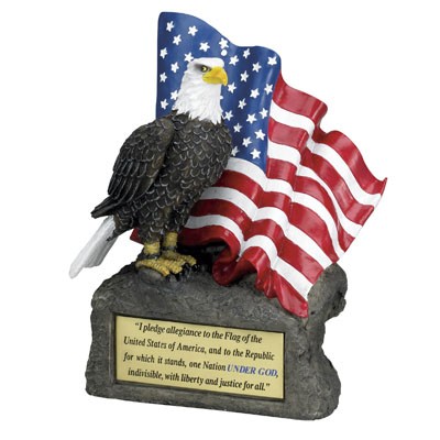 7½" Hand Painted Allegiance Eagle Trophy