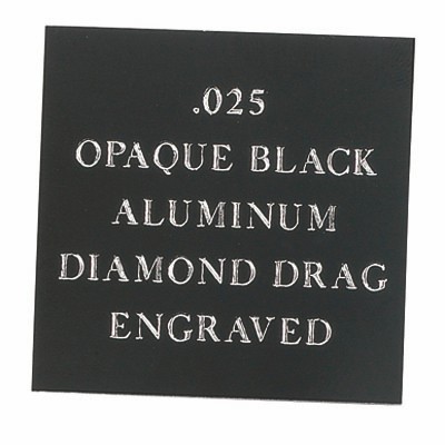 Opaque Black Aluminum Engraving Sheet Stock (12"x24")
