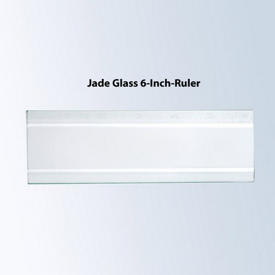 6" Jade Glass Ruler