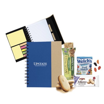 Sticky Notes, Notebook & Snack Kit