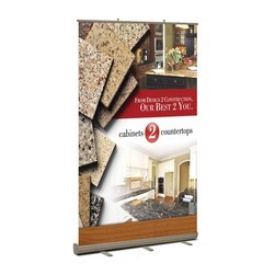 Standard Retractable Banner Stand Kit, Fabric (48" x 80")