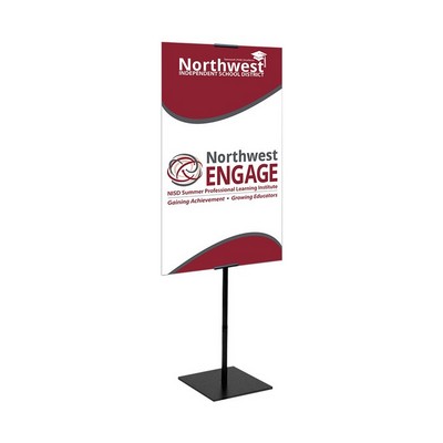 Economy Banner Stand Kit Single Sided Vinyl (23" x 48")