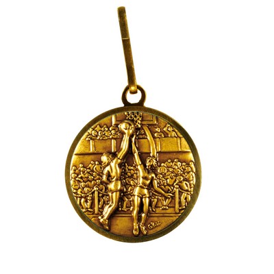 Zipper Pull with 1" Event- Basketball Female