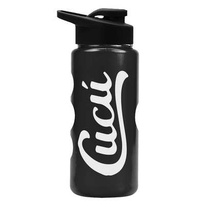 Garyline® Mini Peak Tritan® Metallike Bottle with Drink-Thru Lid - 22 oz.