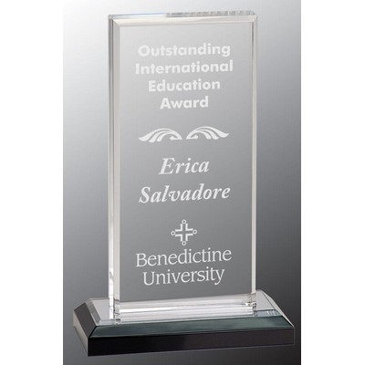 Stratum Acrylic Award, Silver, 8"H