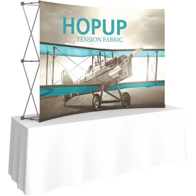 Hopup™ 8' Curved Tabletop Display & Front Graphic