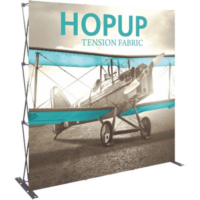 Hopup™ 8' Full Height Straight Display & Front Graphic