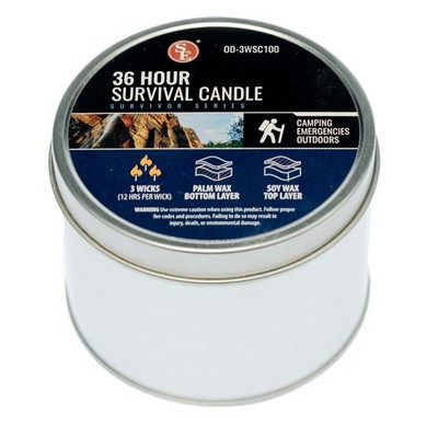 3 Wick Soy Wax Survival Candle in a Tin Box