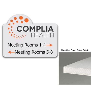 Foam Custom Shape Paper Faced Foam Board. 3/16" Thick. Full Color