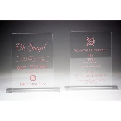 Acrylic Table Signs