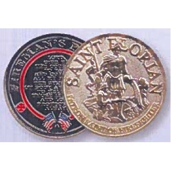 Saint Florian 2 Sided Coin