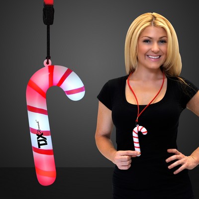 Light Up Candy Cane Necklaces - PRINTED