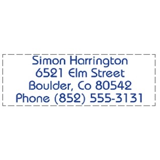 Xstamper® N11 Stamp - 11/16" x 1 15/16" Impression