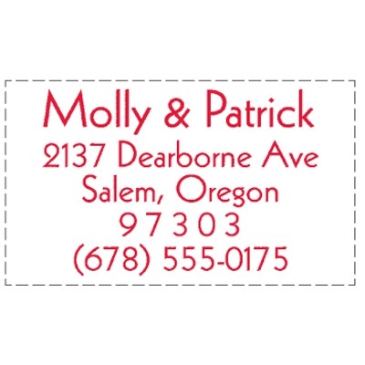 Xstamper® N16 Stamp - 1½" x 2 7/16" Impression