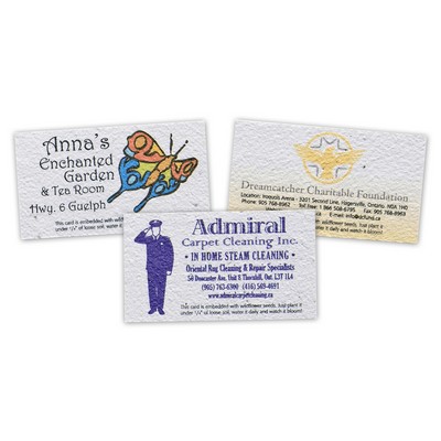Business Card - Direct Print Seeded Paper