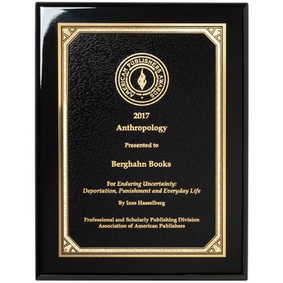Ebony Piano Finish Plaque, 9x12"